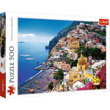 500 Piece Jigsaw Puzzles, Positano, Italy, Amalfi Coast Puzzle, Colorful - $17.05