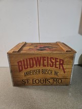 Anheuser-Busch Budweiser  Centennial 1876-1976 Wood Crate W/hinged Lid V... - $111.16 CAD