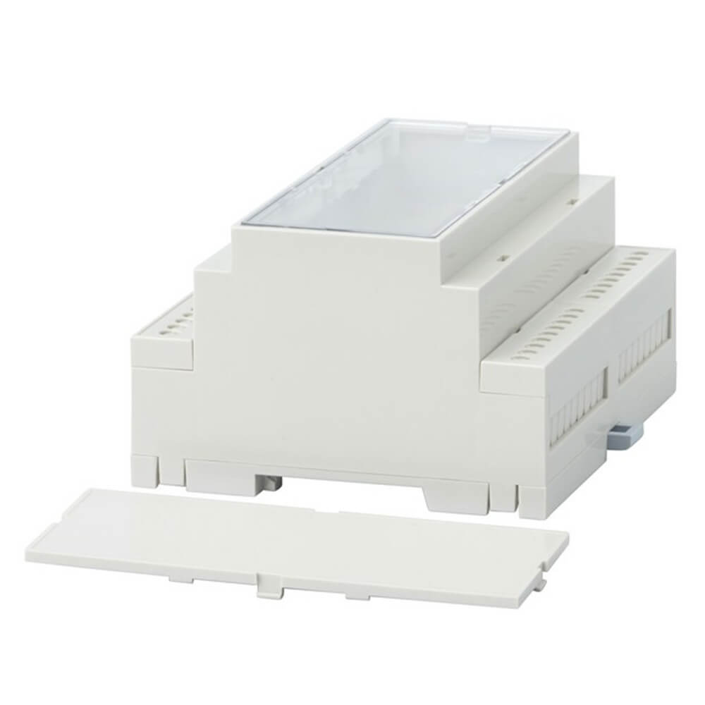 DIN Rail Enclosure with Clear Lid (6 Unit) - $38.80