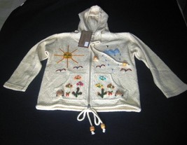 white hooded jacket, ecological Pima Cotton - $39.00