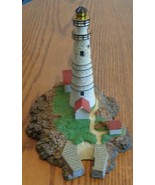 Boston Light Lighthouse.- Danbury Mint Historic American Lighthouse Figu... - $40.32 CAD