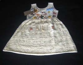 White embroidered dress for girls ,ecological Pima Cotton  - £28.55 GBP