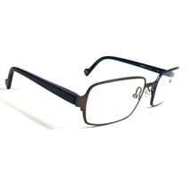 Etnia LUGANO col.GNBL Occhiali Montature Marrone Blu Quadrato Cerchio Completo - £44.54 GBP