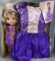 Disney Princess Tangled Rapunzel Toddler Doll With Dress Size-4-6x. Doll 14” - £11.67 GBP