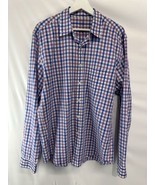 J Crew Men’s Cotton Collared Long Sleeve Lightweight Cotton Shirt Checks L - $23.73