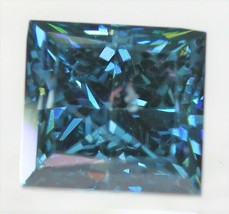 Blue Diamond Gem Princess Cut Shape Genuine Faceted Natural Sqaure Vivid 3mm 3x3 - £98.88 GBP