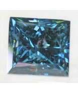 BLUE DIAMOND GEM PRINCESS CUT SHAPE GENUINE FACETED NATURAL SQAURE VIVID... - $169.71 CAD