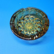 Vintage MCM Ashtray By Imperial Glass - Honey Gold Amber Art Glass 6.25&quot;... - $13.29