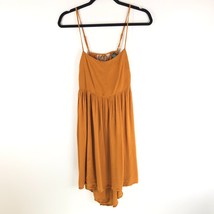 Wild Fable Mini Dress Open Back Hi Lo Hem Sleeveless Orange Size M - £11.48 GBP