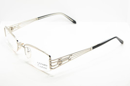 AZZARO COUTURE Silver Crystal Stones Eyeglasses 3761 C5 French Design 52mm - £59.03 GBP