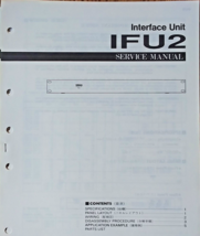 Yamaha IFU2 Rack Mounted Interface Unit Original Service Manual Book, Japan - $16.78
