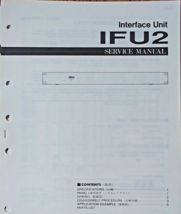 Yamaha IFU2 Rack Mounted Interface Unit Original Service Manual Book, Japan - £13.21 GBP