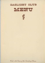 Gaslight Club Menu Chicago O&#39;Hare Work is the Curse of the Drinking Classes - £60.72 GBP