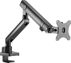 Aluminum Mechanical Single Monitor Arm Mount - Height Adjustable Desk Moun - £163.01 GBP