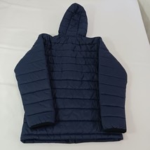 NFL Team Apparel Patriots Youth Sz Medium (10/12) Puffer Hooded Jacket Coat Blue image 2