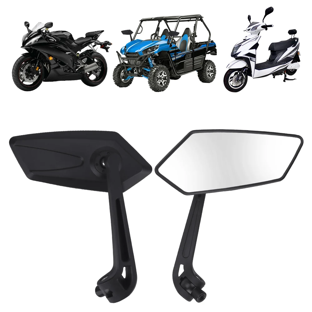 2pcs Universal Motorcycle Mirrors Rear View Rearview Parts Kit For Dirt Pit Bi - £18.97 GBP