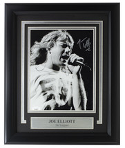 Joe Elliott Firmato Incorniciato 8x10 Nero e Bianco Def Leppard Foto JSA... - £154.29 GBP