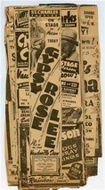 Stack of 1940&#39;s New Orleans Vaudeville &amp; Live Entertainment Newspaper Cl... - £69.01 GBP