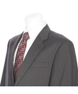 Jos A Bank Signature Gold Italian Wool Charcoal Gray Pinstripe Sport Coa... - £27.50 GBP