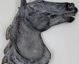 Horse Head Cast Iron Figural Trinket Coin Dish Ashtray Gray Black Mid-Ce... - £15.69 GBP