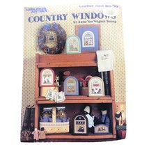 Vintage Cross Stitch Patterns, Country Windows by Ann Van Wagner Young L... - $7.85