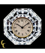 Waterford Crystal Octogon Quartz Mantle Clock Nice - $62.37