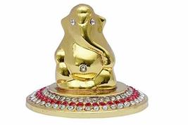 PG COUTURE Lord Shining Lord Ganesha with Red Diamond Ganesh Ganpati Idol Statue - £19.21 GBP