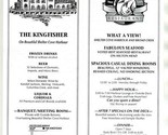 Kingfisher Restaurant Menu Shelter Cove Harbour Hilton Head South Carolina - $17.80