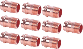 Plumbing 3/4&quot; MIP X Press LF Copper Press Male Adapter Pressure Copper - $103.99