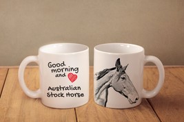 Australian Stock Horse - mug with a horse and description:&quot;Good morning ... - £11.75 GBP