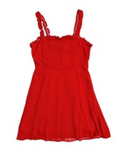 Red Polka Dot Dress Strappy Ruffles Le Lis Mini A line SZ S NWT - £37.90 GBP