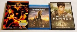 Divergent (Blu-ray + DVD), Hunger Games DVD &amp; The Maze Runner DVD - £6.14 GBP