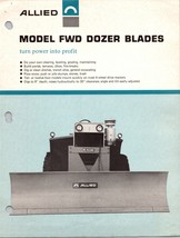 Vintage Allied Model FWD Dozer Blades Chicago Sales Dealer Advertising B... - $15.71