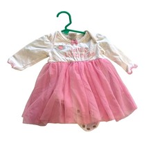 Tawil Girls Infant baby Size 0 3 Months Long Sleeve Tutu Shirt Dress Lit... - £7.37 GBP