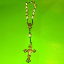 Small vintage rosary hand bracelet - £18.36 GBP