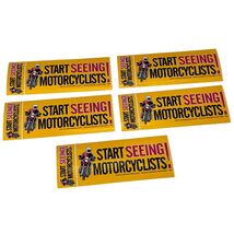 Vintage Start Seeing Motorcyclist Bumper Sticker Motorcycles Minnesota L... - $19.63