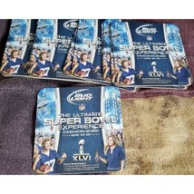 2012 Bud Light Super Bowl XLVI Super Bowl Beer Coaster Set Of 12 See Desc - $8.97