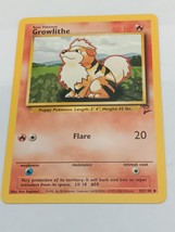 Growlithe 28/102 Base Set Unlimited Pokemon 1999 WOTC NM - £3.13 GBP