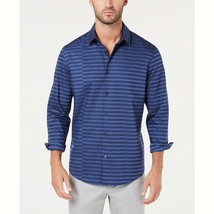 Alfani Mens Pieced Stripe Twill Shirt - £17.16 GBP