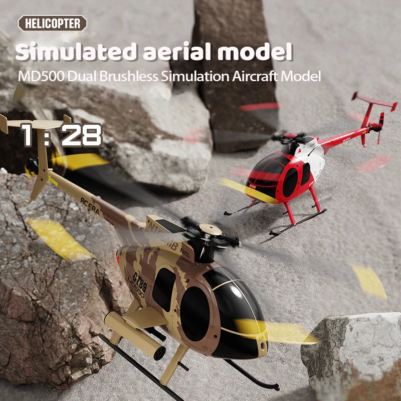 1:28 Rc Era New C189 Bird Rc Helicopter Tusk Md500 Dual Brushless Simulation - £202.88 GBP+