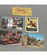 Knotts Berry Farm Postcards Calico Mine Ticket Window Decal 1961 - $20.57