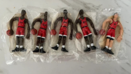 CHICAGO BULLS Bendable Figures GRANT PIPPEN KING PAXSON ARMSTRONG 90s Ho... - $18.69