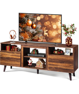 TV Stand for 65 Inch TV, 58 Inch Entertainment Center with 2 Storage Cabi - €175,97 EUR