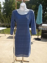 Nwot Dana Buchman Blue Lace Dress S - £15.71 GBP