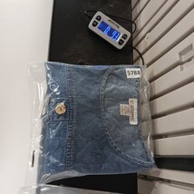 Vintage 90s Silhouettes Chambray  Denim Top Statement Buttons Blue Women's XL  image 6