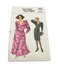 Very Easy Very Vogue 9458 Misses Dress Size 8-10-12 Pattern Uncut - $8.91
