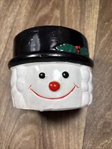 Snowman Clay Vase Christmas Holiday - $9.99