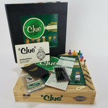 2002 Clue Nostalgia Series Collection 40111 Parker Brothers Wooden Box C... - £19.38 GBP