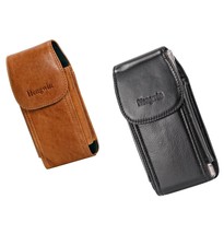 2 Pack Vertical Leather Cell Phone Holsters with for - £137.13 GBP
