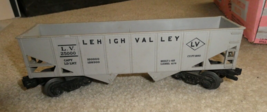Vintage O Scale Lionel Gray Lehigh Valley 25000 Hopper Car 8 1/2&quot; Long - £14.75 GBP